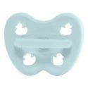 Tétines (lolettes) pour bébés 100% caoutchouc naturel - Orthodontique "Baby blue", 3 à 36 mois - Hevea