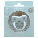 Tétines (lolettes) pour bébés 100% caoutchouc naturel - Orthodontique "Baby blue", 3 à 36 mois - Hevea